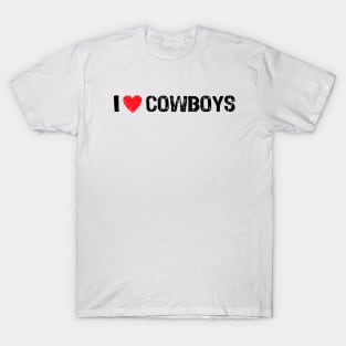 I Love Cowboys T-Shirt